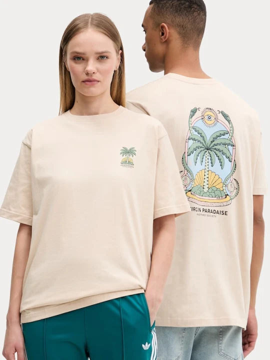 Zdjęcie produktu Kaotiko T-shirt bawełniany beżowy