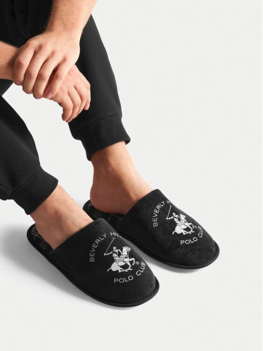 Zdjęcie produktu Kapcie Beverly Hills Polo Club P4194525 Czarny