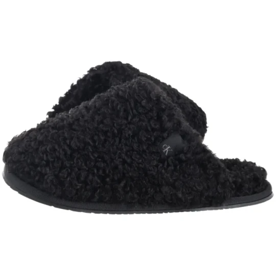 Zdjęcie produktu Kapcie Close Slipper Fur Black YW0YW01975 BEH (CK701-b) Calvin Klein