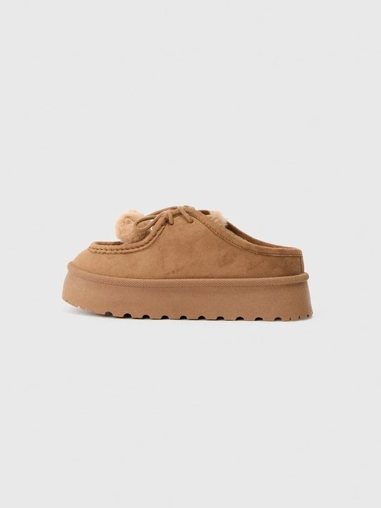 Zdjęcie produktu Kapcie Even&Odd Wide Fit By Zalando brązowy