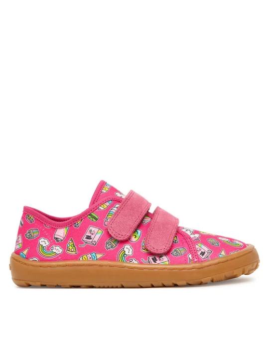 Zdjęcie produktu Kapcie Froddo Barefoot Canvas G1700440-10 D Różowy