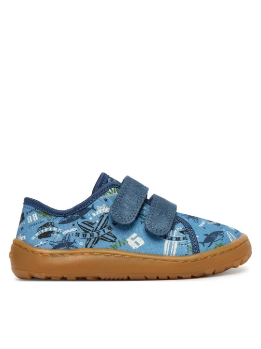 Zdjęcie produktu Kapcie Froddo Barefoot Canvas G1700440-6 S Niebieski