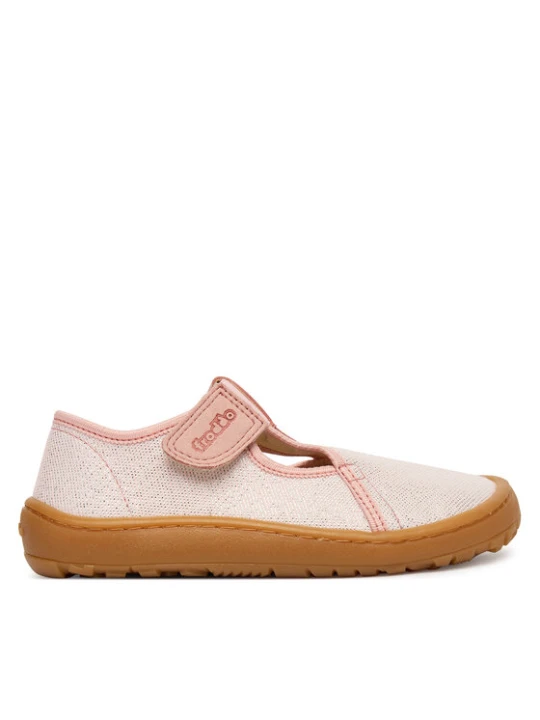 Zdjęcie produktu Kapcie Froddo Barefoot Canvas T-Bar G1700439-2 S Różowy