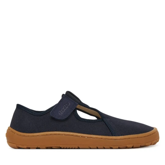 Zdjęcie produktu Kapcie Froddo Barefoot Canvas T-Bar G1700439 D Granatowy