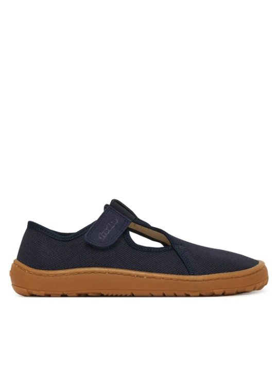 Zdjęcie produktu Kapcie Froddo Barefoot Canvas T-Bar G1700439 D Granatowy