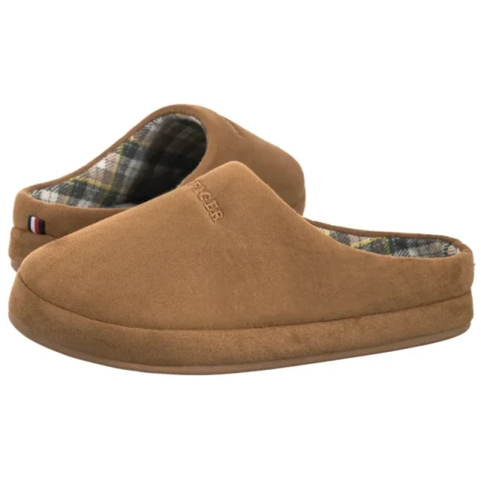 Zdjęcie produktu Kapcie Hilfiger M Sde Check House Shoe Desert Khaki FM0FM05615 GWJ (TH1406-a) Tommy Hilfiger
