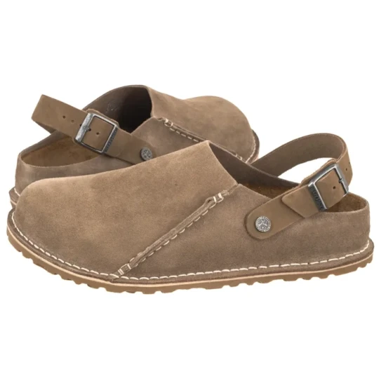 Zdjęcie produktu Kapcie Lutry Premium Suede Gray Taupe Suede 1025293 (BK423-a) Birkenstock