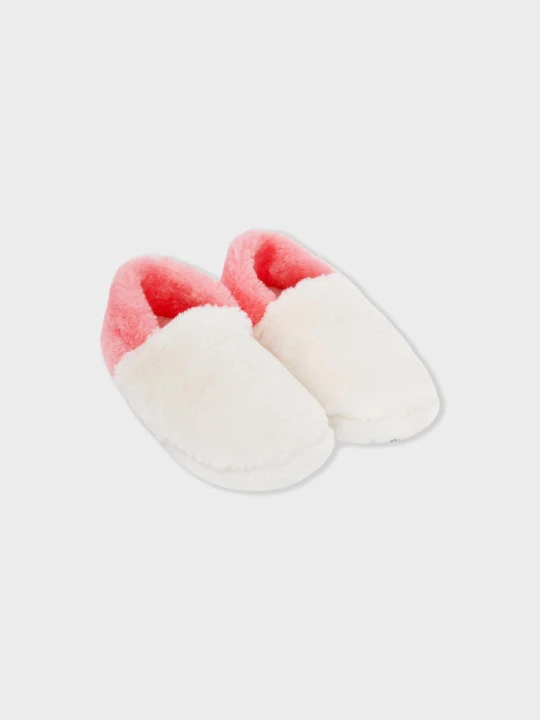 Zdjęcie produktu Kapcie mules z sztucznego futra Etam ecru