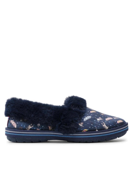 Zdjęcie produktu Kapcie Skechers BOBS Movie Night 113486 / NVMT Granatowy