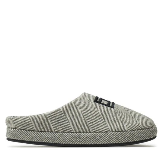 Zdjęcie produktu Kapcie Tommy Hilfiger Flag Herringbone House Shoe FM0FM05304 Szary