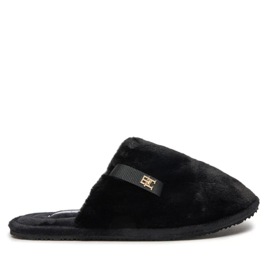 Zdjęcie produktu Kapcie Tommy Hilfiger Trenerzy Confort Home FW0FW08138 Czarny