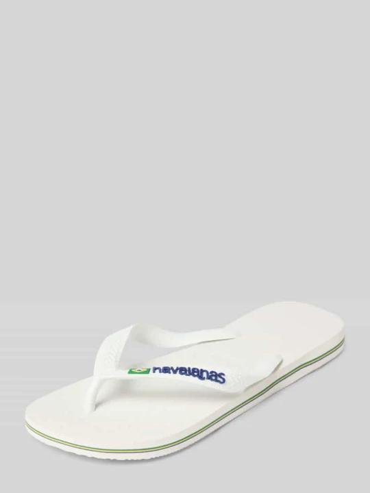 Zdjęcie produktu Kapcie z detal z logo model 'Brasil' Havaianas Biały