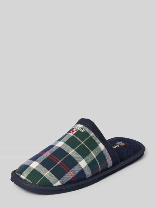 Zdjęcie produktu Kapcie z miękką wkładką Barbour Butelkowy zielony