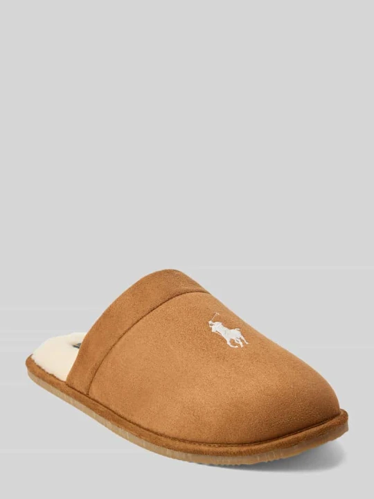 Zdjęcie produktu Kapcie z podszewką wewnętrzną z polaru Polo Ralph Lauren Koniakowy