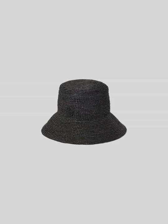 Zdjęcie produktu Kapelusz bucket w efekcie plecionki Anine Bing Czarny