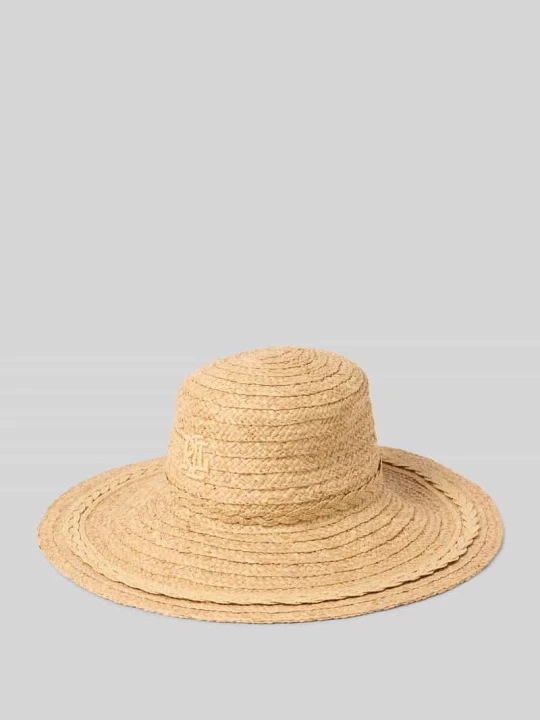 Zdjęcie produktu Kapelusz z detalem z logo i szerokim rondem Lauren Ralph Lauren Beżowy