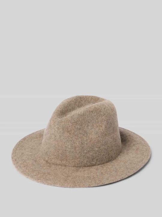 Zdjęcie produktu Kapelusz z mieszanki wełny z detalem z logo Model 'Fedora' Loevenich