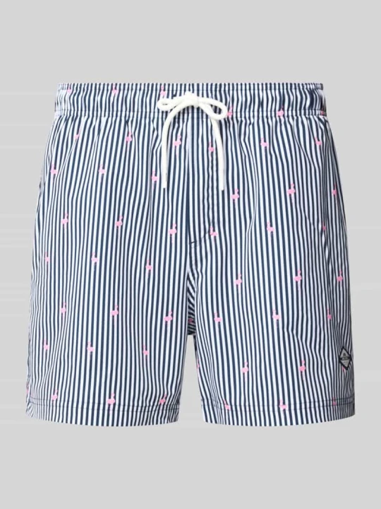 Zdjęcie produktu Kąpielówki w stylu allover model 'MAUI BREEZE' Jack&Jones Ciemnoniebieski