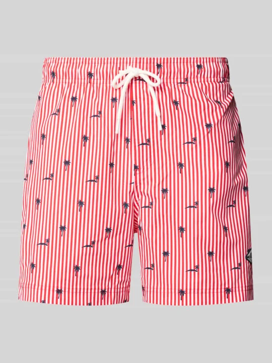 Zdjęcie produktu Kąpielówki w stylu allover model 'MAUI BREEZE' Jack&Jones Czerwony