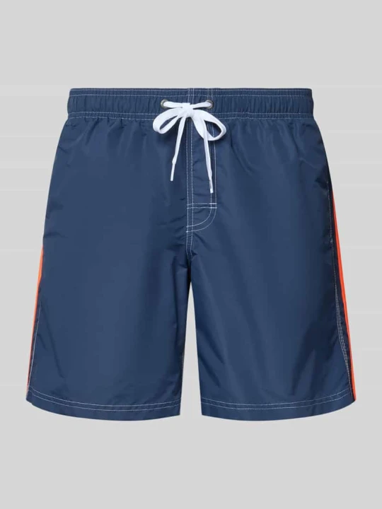 Zdjęcie produktu Kąpielówki z elastycznym pasem model 'UNI SHORTS NEON' Sundek Granatowy