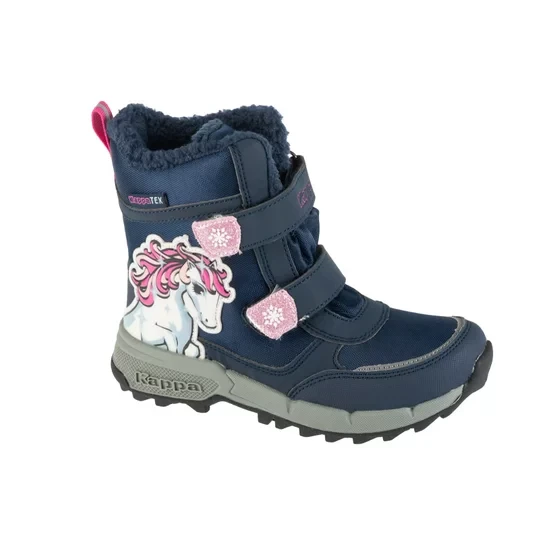Zdjęcie produktu Kappa Flake II Tex K 261045K-6722, Dla dziewczynki, Granatowe, buty zimowe, tkanina, rozmiar: 34