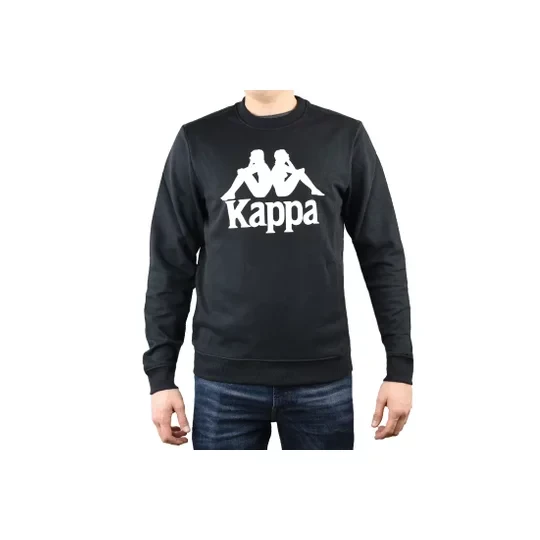 Zdjęcie produktu Kappa Sertum RN Sweatshirt 703797-19-4006, Męskie, Czarne, bluzy, bawełna, rozmiar: L