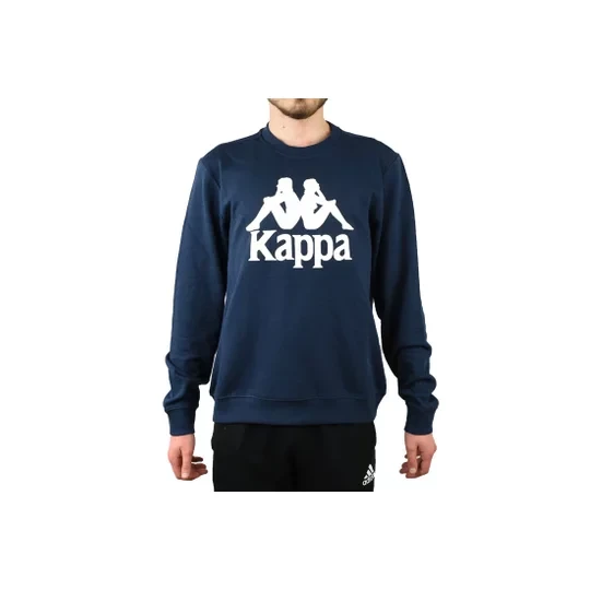 Zdjęcie produktu Kappa Sertum RN Sweatshirt 703797-821, Męskie, Granatowe, bluzy, bawełna, rozmiar: M