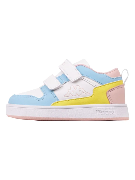 Zdjęcie produktu Kappa Sneakersy "Lineup Low" w kolorze biało-błękitno-jasnoróżowym rozmiar: 25