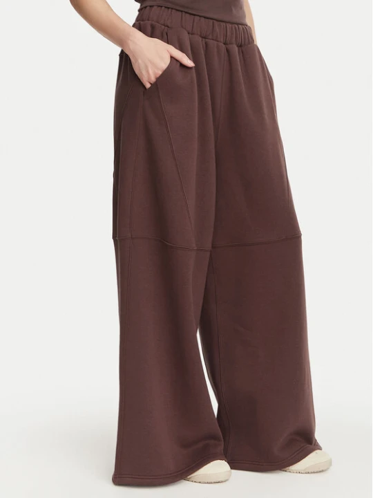 Zdjęcie produktu Kappa Spodnie dresowe 36226ZW Brązowy Oversize