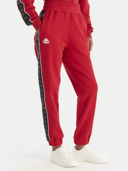 Zdjęcie produktu Kappa Spodnie dresowe Banda Adina 311M8HW Czerwony Regular Fit