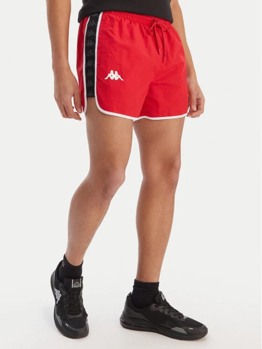 Zdjęcie produktu Kappa Szorty kąpielowe Banda Cali 304S6G0 Czerwony Regular Fit