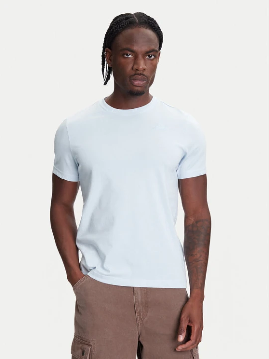 Zdjęcie produktu Kappa T-Shirt Logo Korpo Cafers 304J150 Błękitny Slim Fit Niebieski jasny