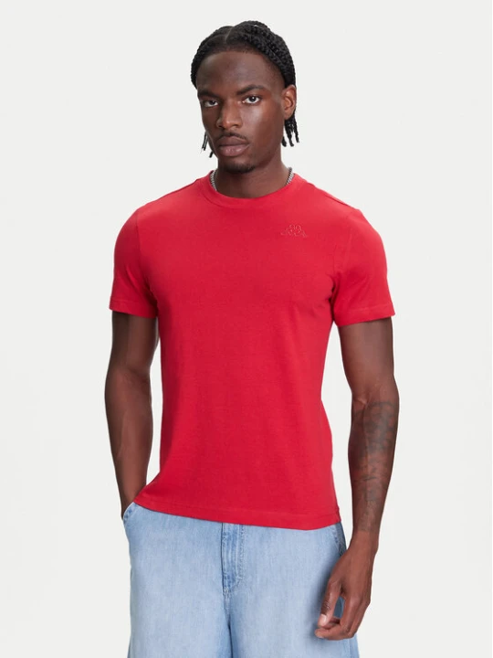 Zdjęcie produktu Kappa T-Shirt Logo Korpo Cafers 304J150 Czerwony jasny Slim Fit