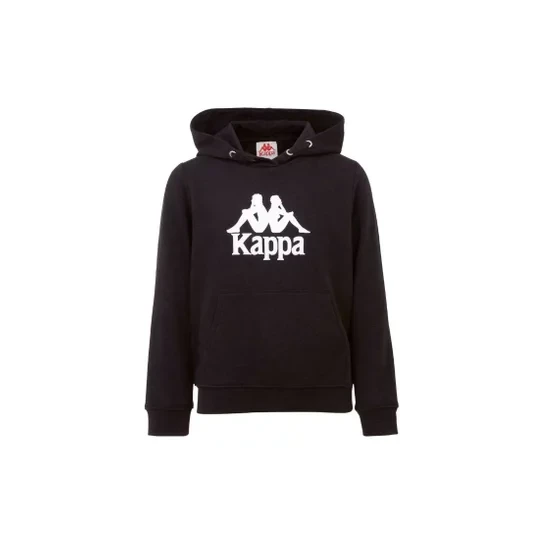 Zdjęcie produktu Kappa Taino Kids Hoodie 705322J-19-4006, Dla chłopca, Czarne, bluzy, bawełna, rozmiar: 128