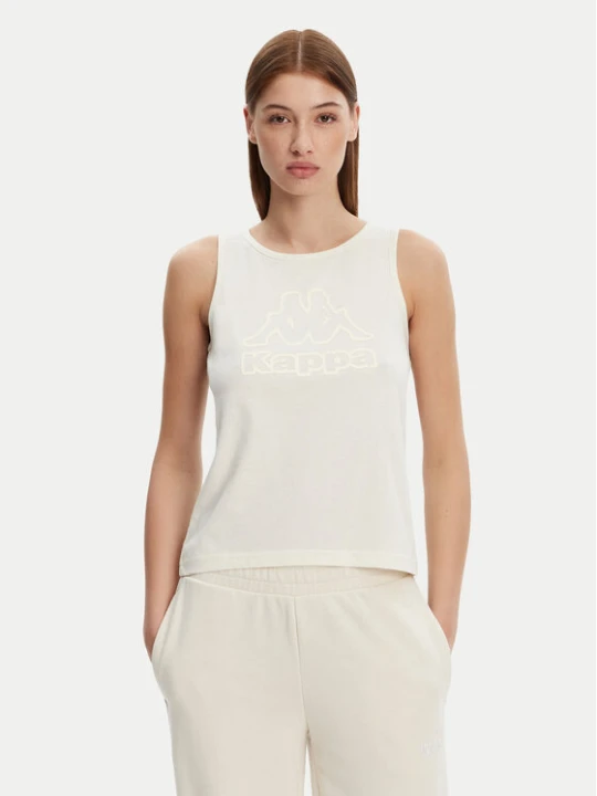Zdjęcie produktu Kappa Top Logo Gria 382129W Écru Regular Fit Kremowy