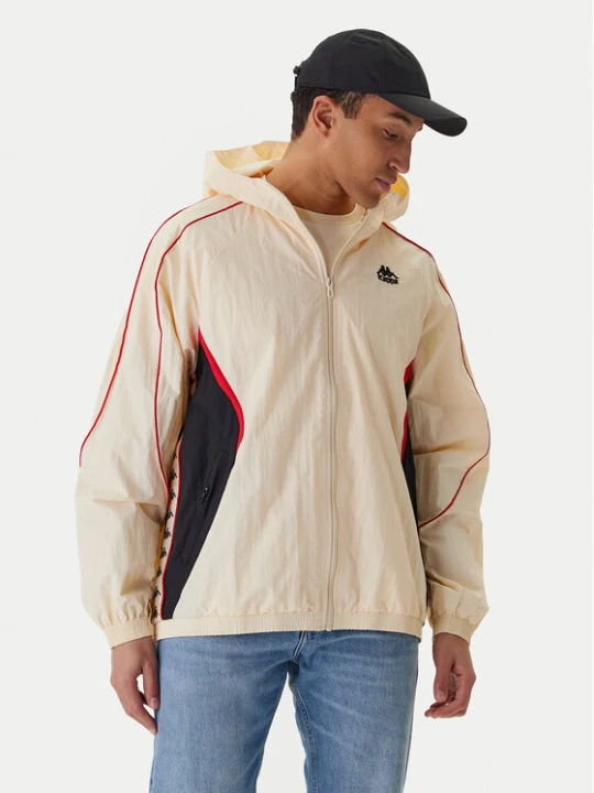 Zdjęcie produktu Kappa Wiatrówka Banda Silas 222 37222WW Écru Comfort Fit Kremowy
