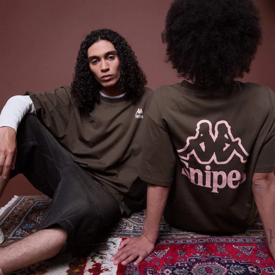 Zdjęcie produktu KAPPA x SNIPES Oversized Tee brązowy