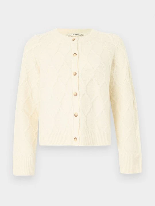 Zdjęcie produktu Kardigan Abercrombie & Fitch mleczny