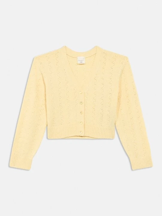 Zdjęcie produktu Kardigan Abercrombie & Fitch jasnożółty