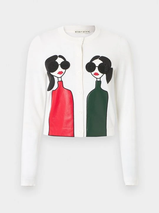 Zdjęcie produktu Kardigan Alice + Olivia mleczny