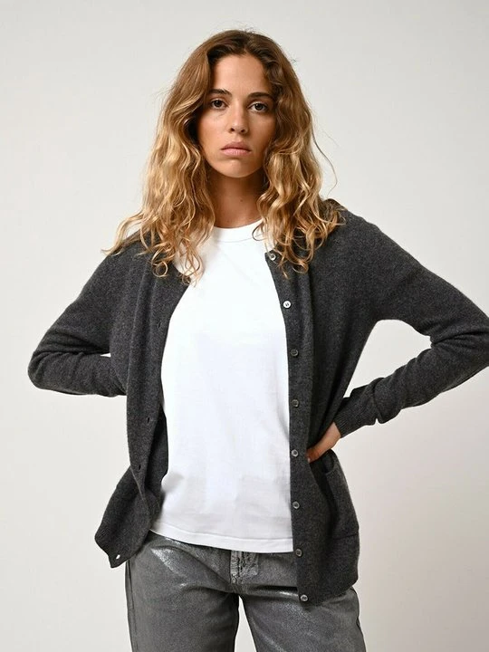 Zdjęcie produktu Kardigan AUTHENTIC CASHMERE ciemnoszary