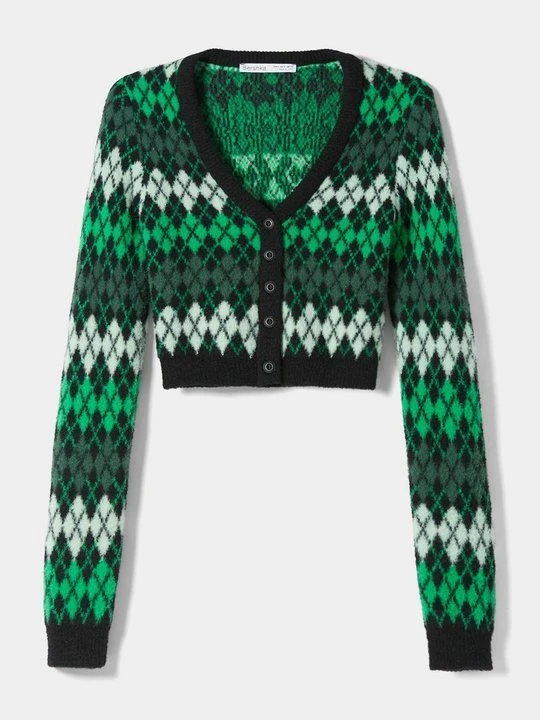 Zdjęcie produktu Kardigan Bershka zielony