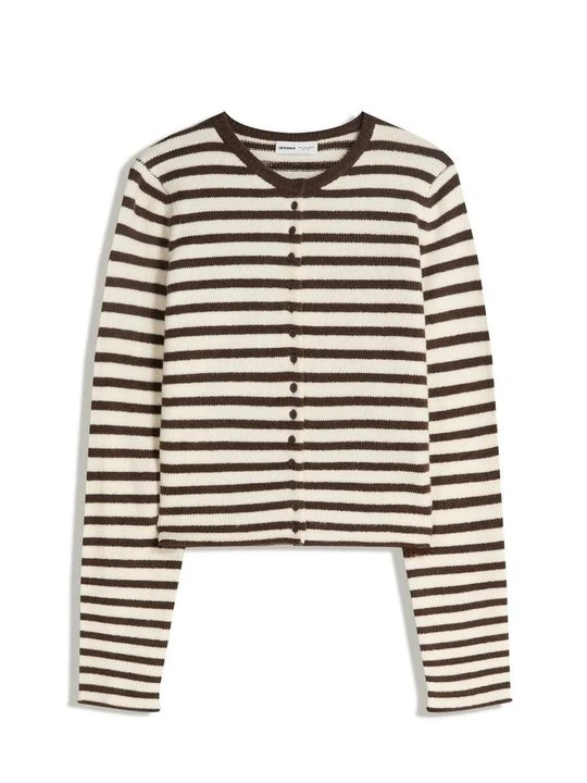 Zdjęcie produktu Kardigan Bershka ciemnobrązowy