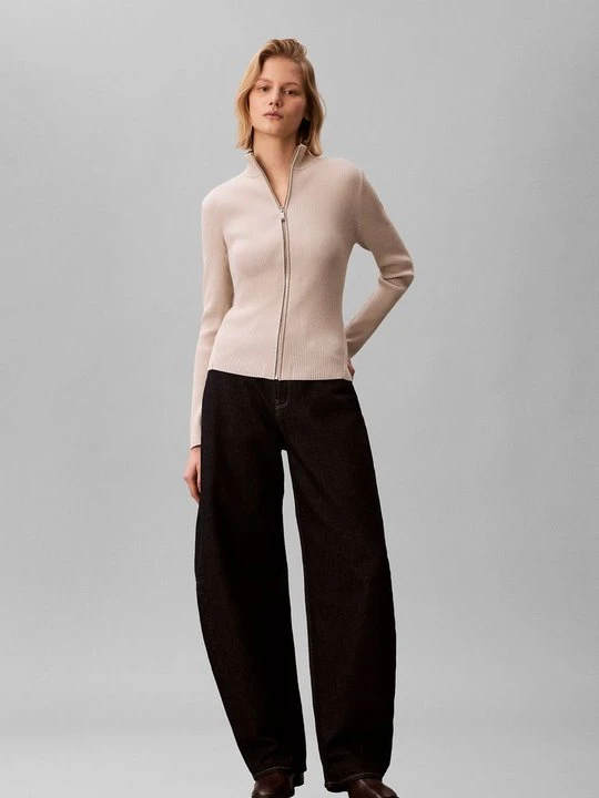 Zdjęcie produktu Kardigan Calvin Klein Jeans beżowy