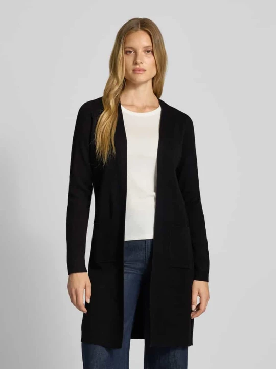 Zdjęcie produktu Kardigan długi z mieszanki wiskozy model ‘SABA’ Vero Moda Czarny