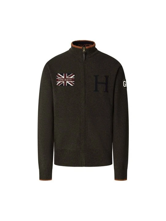 Zdjęcie produktu Kardigan Hackett London ciemnozielony