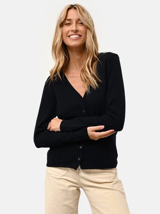 Zdjęcie produktu Kardigan Just Cashmere granatowy