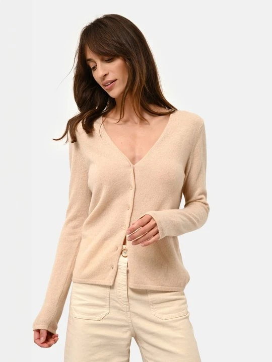 Zdjęcie produktu Kardigan Just Cashmere beżowy