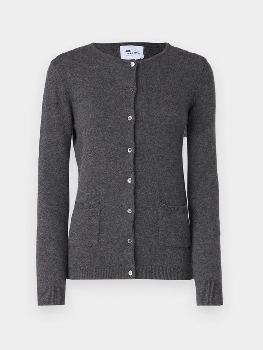 Zdjęcie produktu Kardigan Just Cashmere ciemnoszary