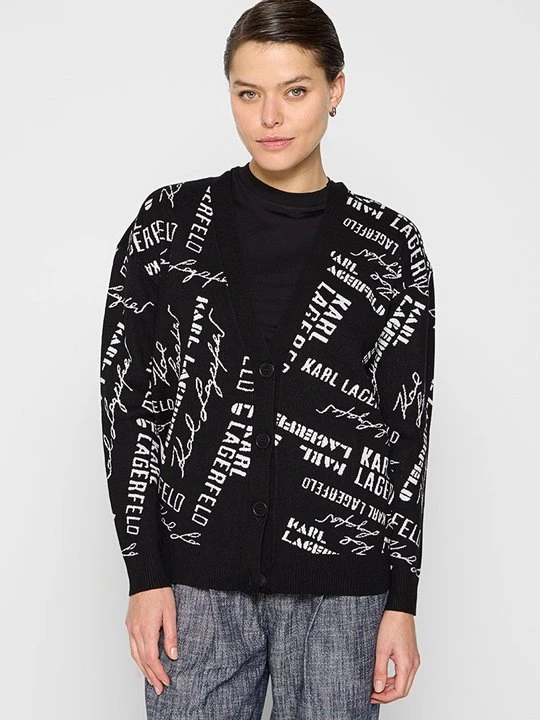 Zdjęcie produktu Kardigan KARL LAGERFELD czarny